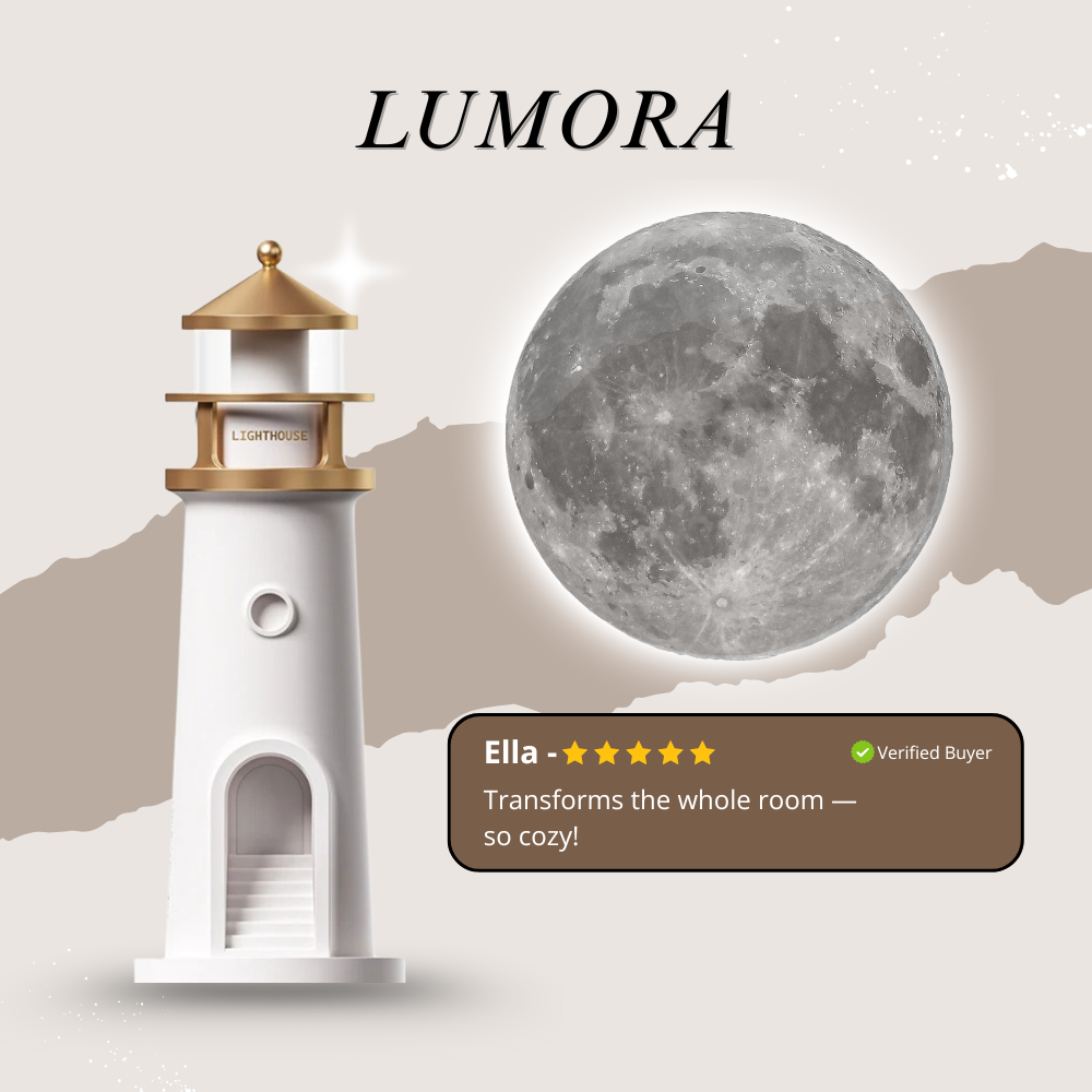 Lumora™ Dreamscape Moon Projector Lamp