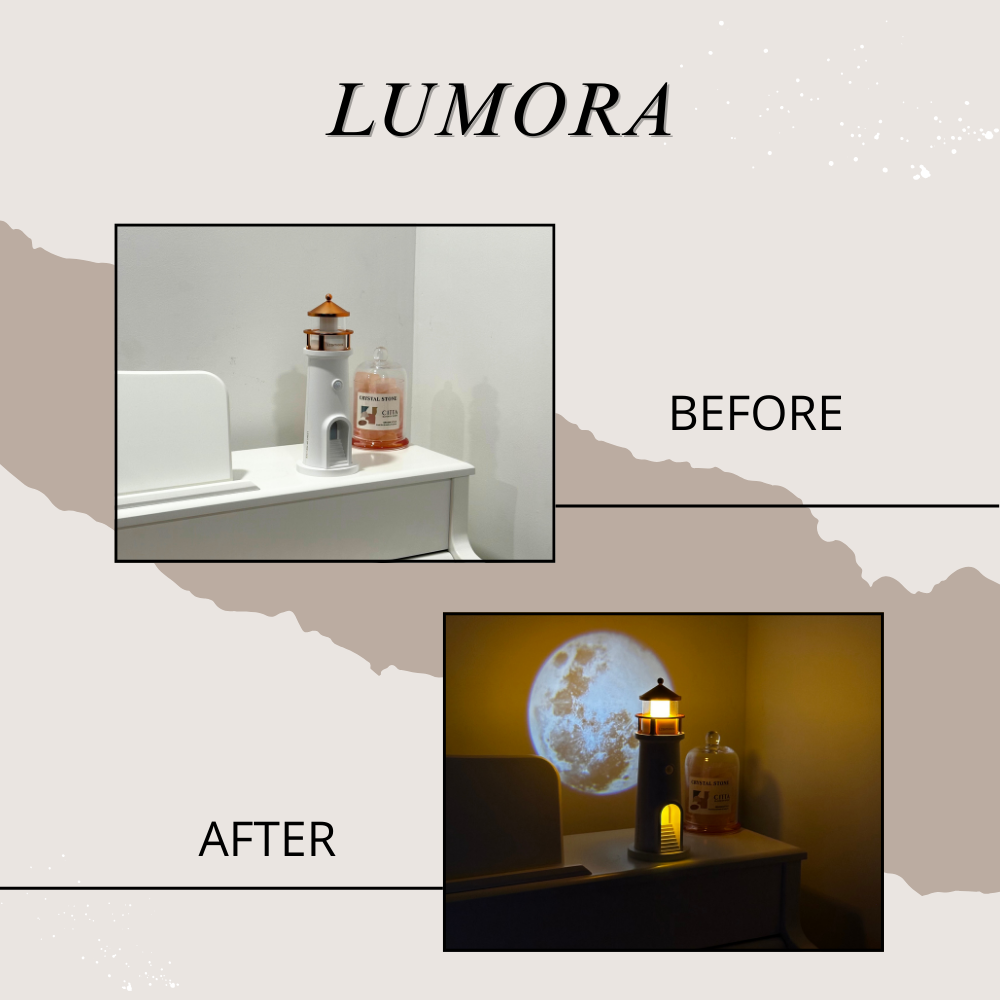 Lumora™ Dreamscape Moon Projector Lamp